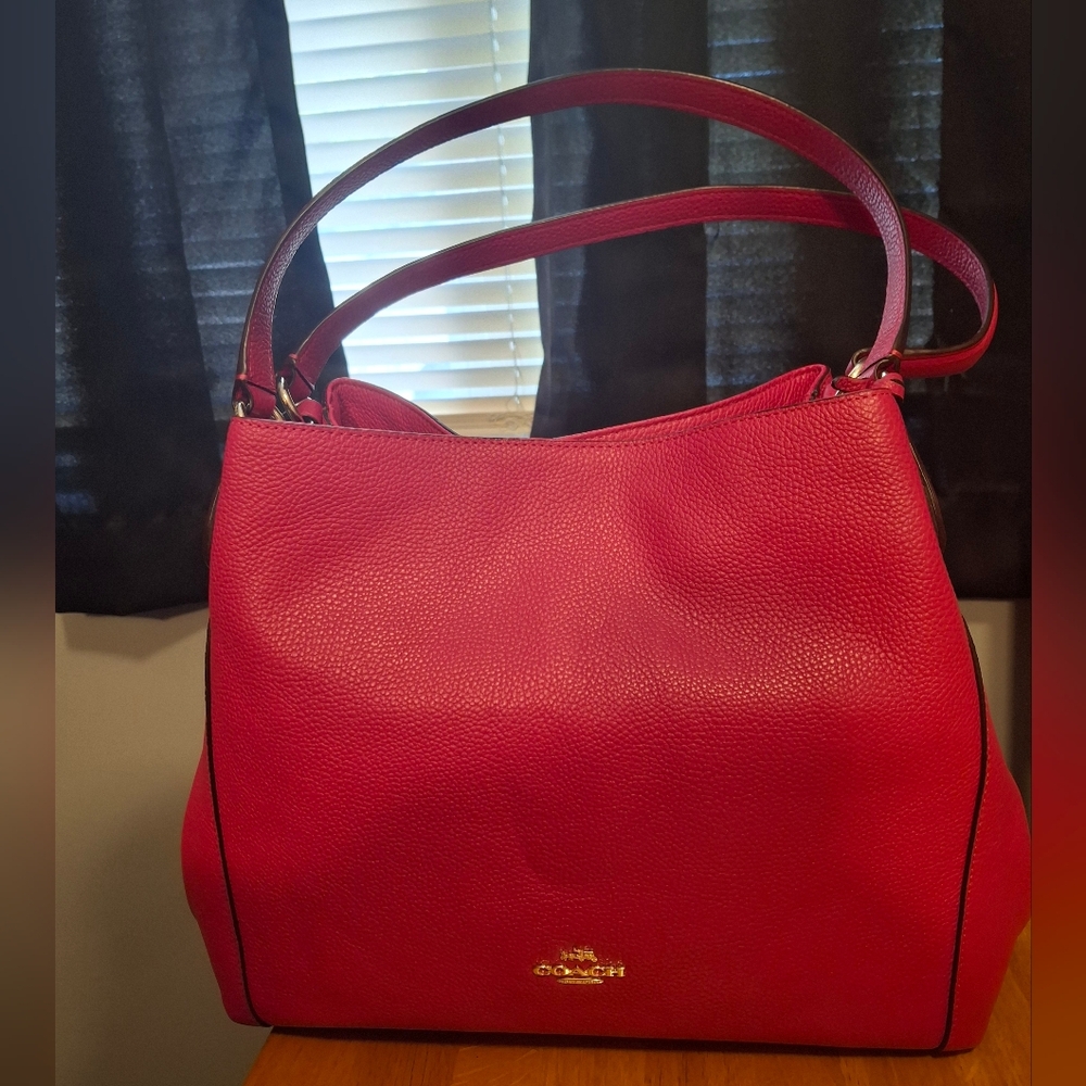 Coach Edie Leather Shoulder Bag 31